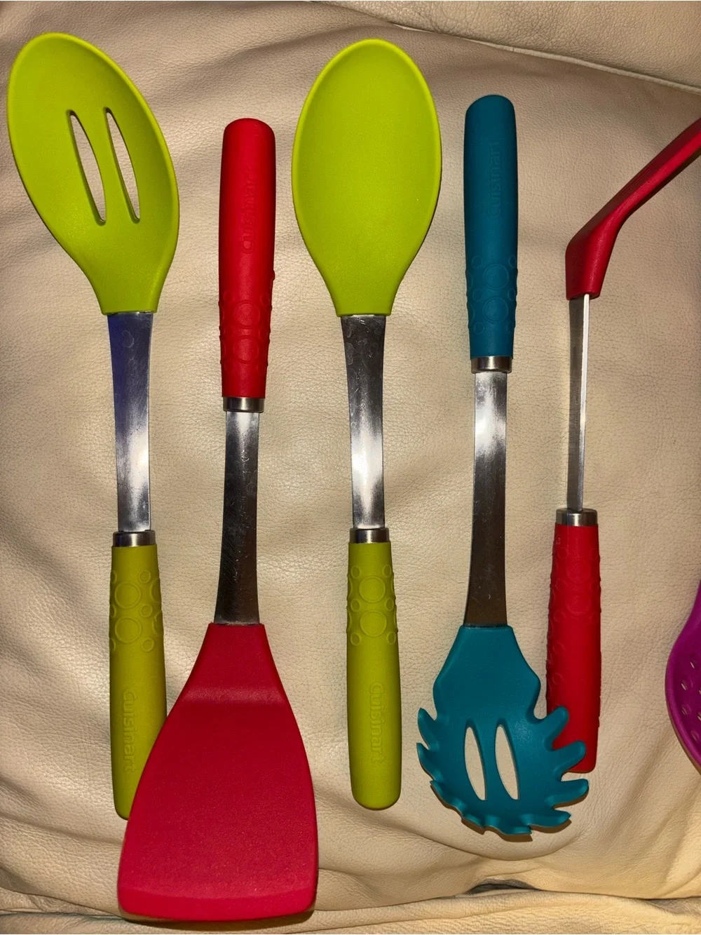 Cuisinart Multicolor Silicone Kitchen Utensil Set - Lime, Red, Teal, Purple